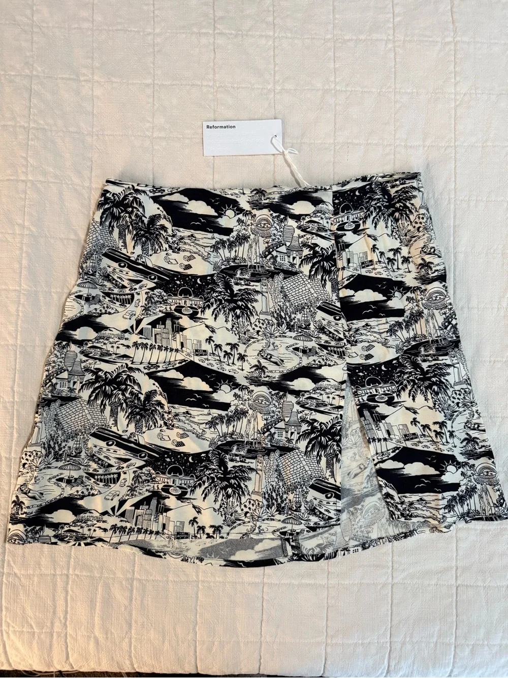 Reformation Margot Skirt in ‘Los Angeles’ Pattern